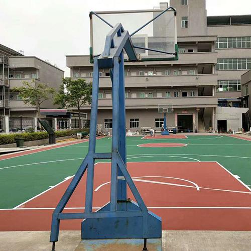 黄江工厂丙烯酸篮球场完工 专业品质，畅享运动
